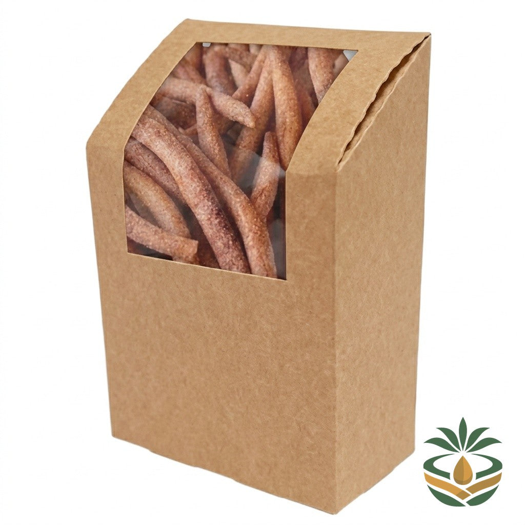 Abaakuru paquet emballé kraft - livraison France et Europe, snack camerounais artisanal