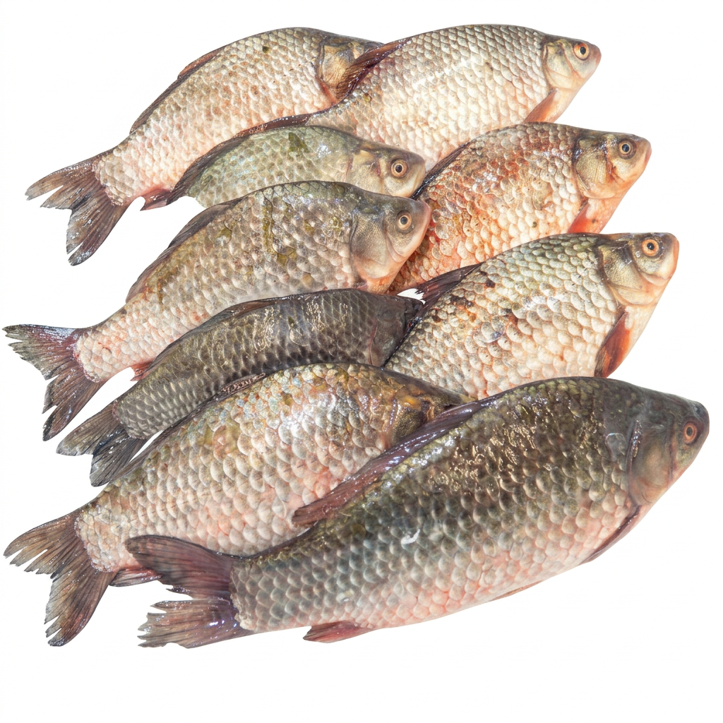 Poisson carpe noir frais