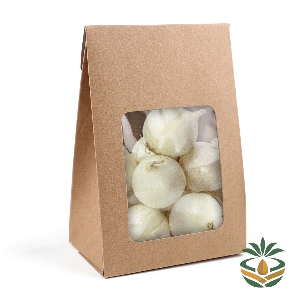 Oignons blancs frais emballé - livraison France et Europe | Cocotier Market