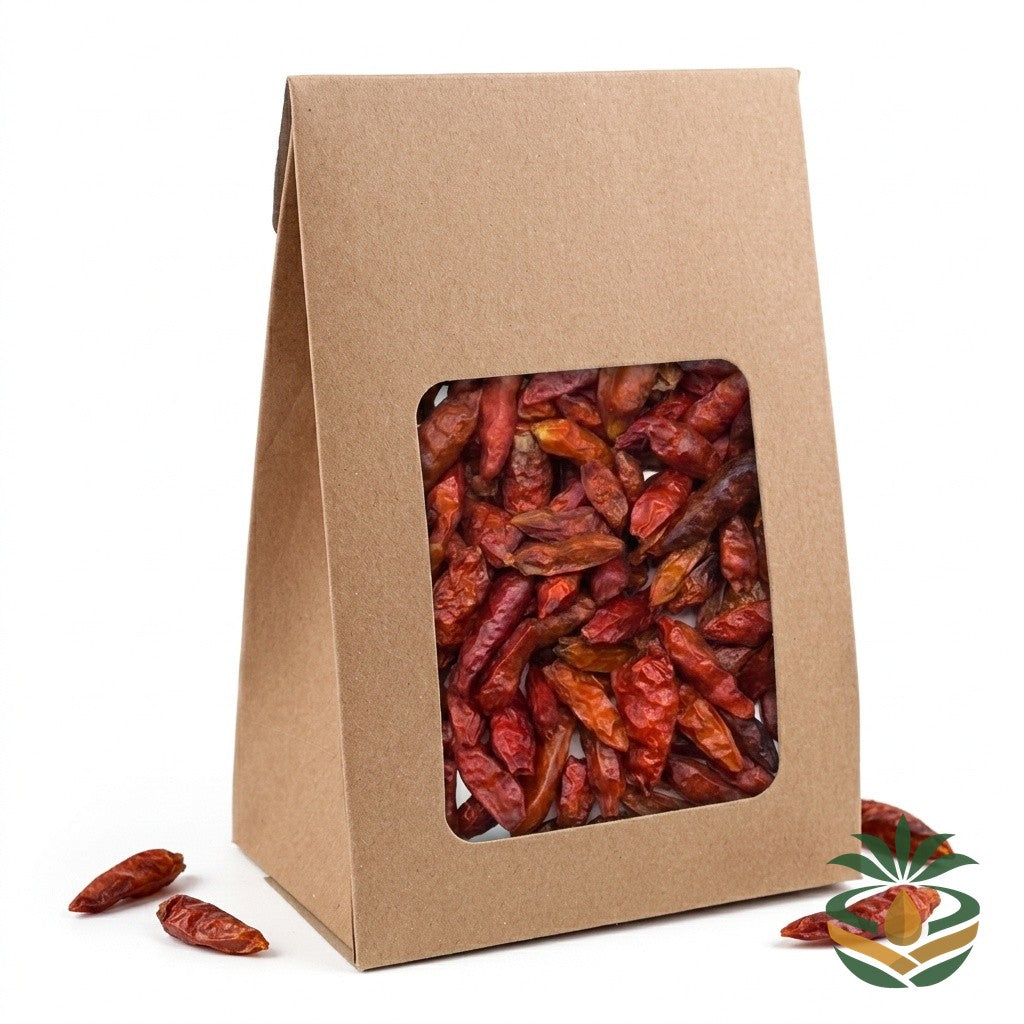 Piment oiseau séché emballé - livraison France et Europe | Cocotier Market
