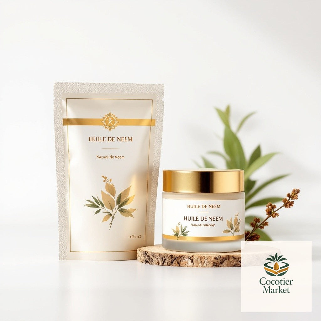 Huile de neem — emballage, Cocotier Market