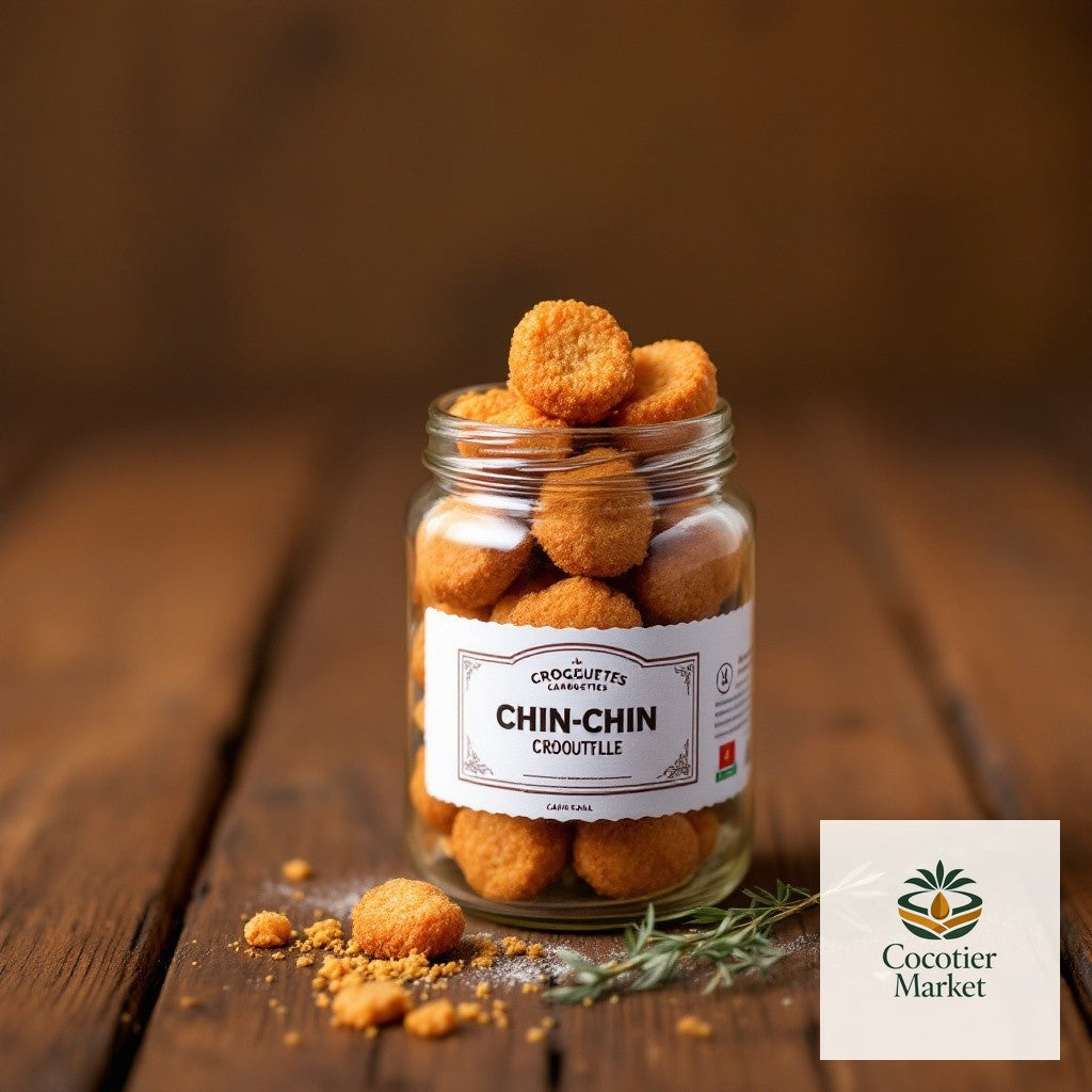 Croquettes Chin-Chin en bouteille — Cocotier Market, épicerie camerounaise authentique